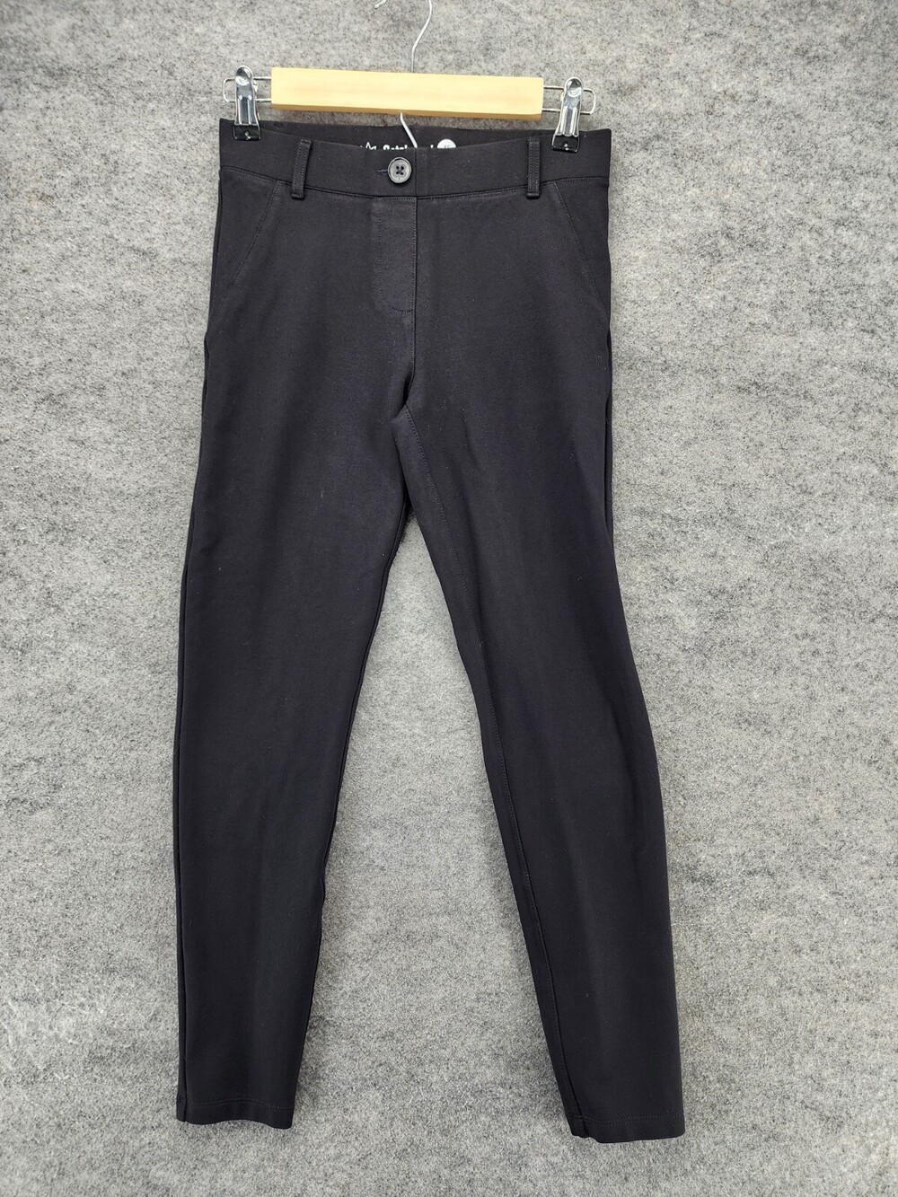 Betabrand Pants Womens XS Petite Pull On Black Skinny